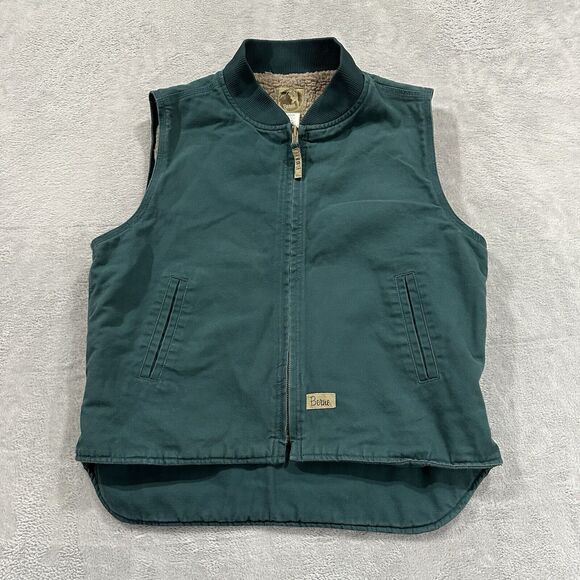 bernie Jackets & Blazers - Bernie Full Zip Vest Jacket Women XLarge Outdoors Green Sherpa